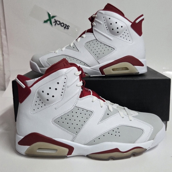 Rare Retro Air Jordan 6 Retro Alternate Hare Sze 10.5 384664-113 White/Gym Red D